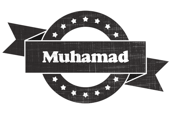 Muhamad grunge logo