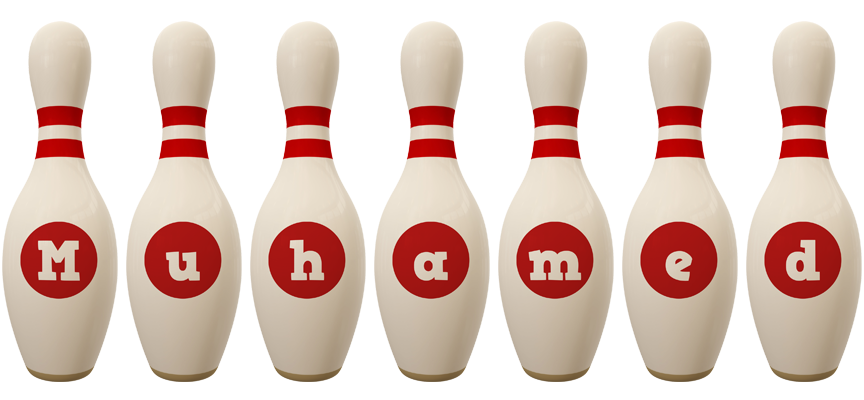 Muhamed bowling-pin logo