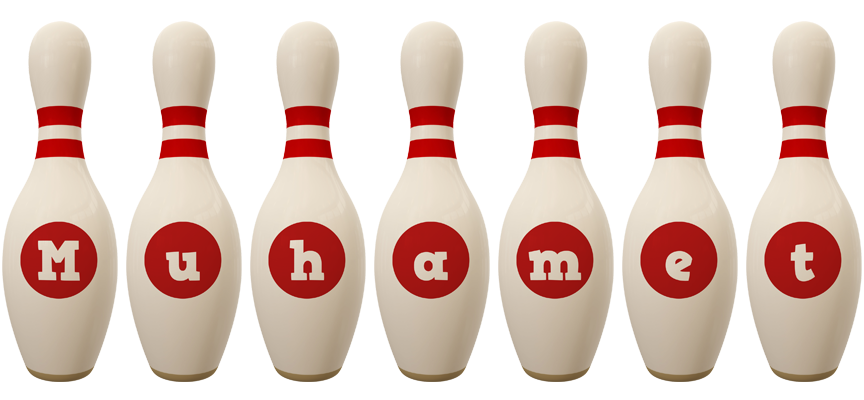 Muhamet bowling-pin logo