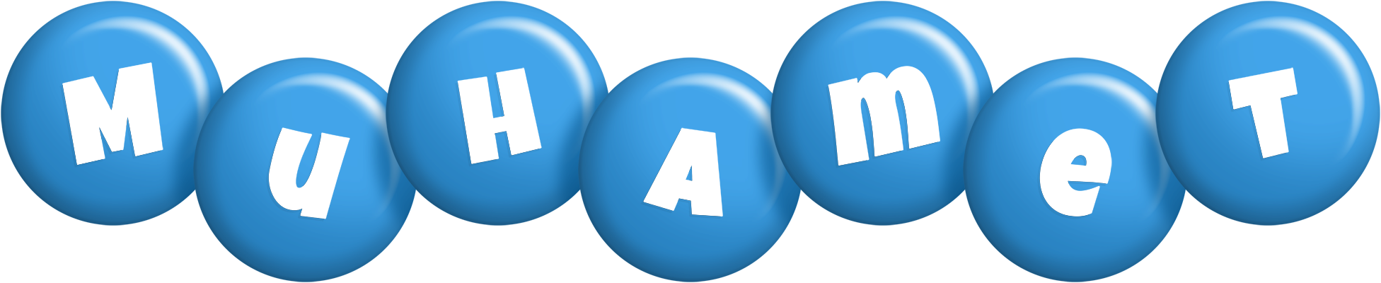 Muhamet candy-blue logo