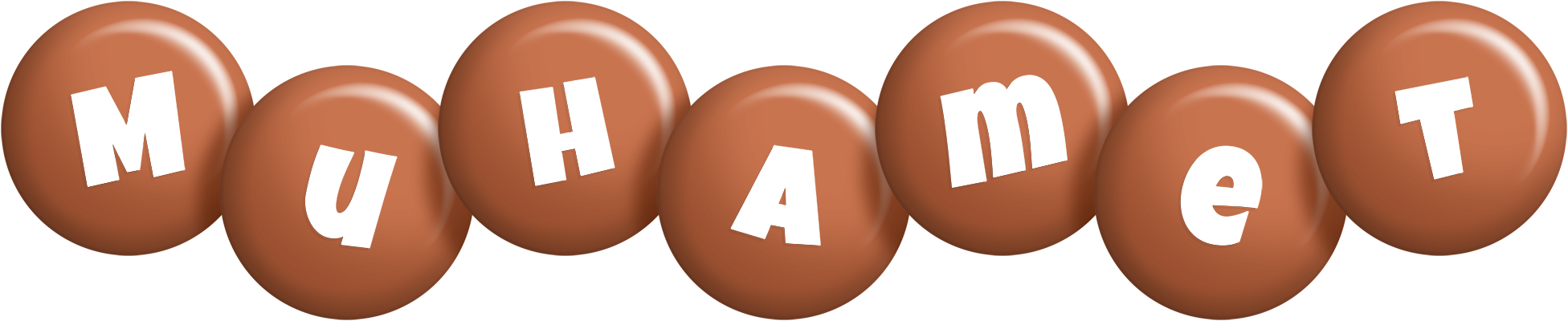 Muhamet candy-brown logo