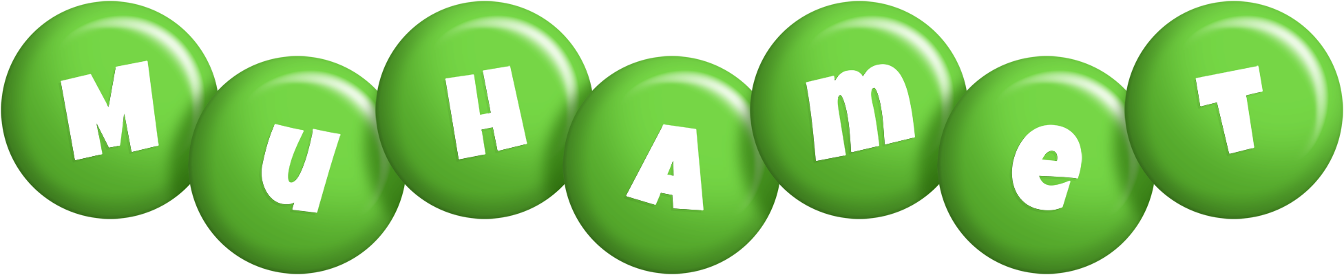 Muhamet candy-green logo