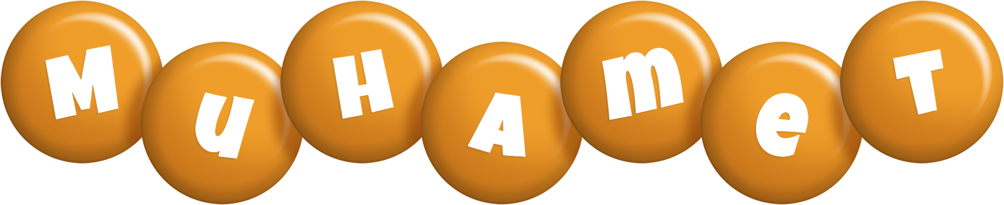 Muhamet candy-orange logo