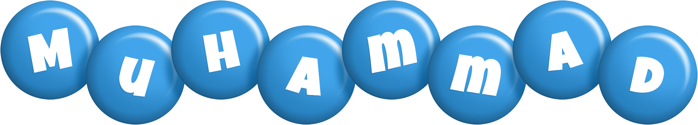 Muhammad candy-blue logo