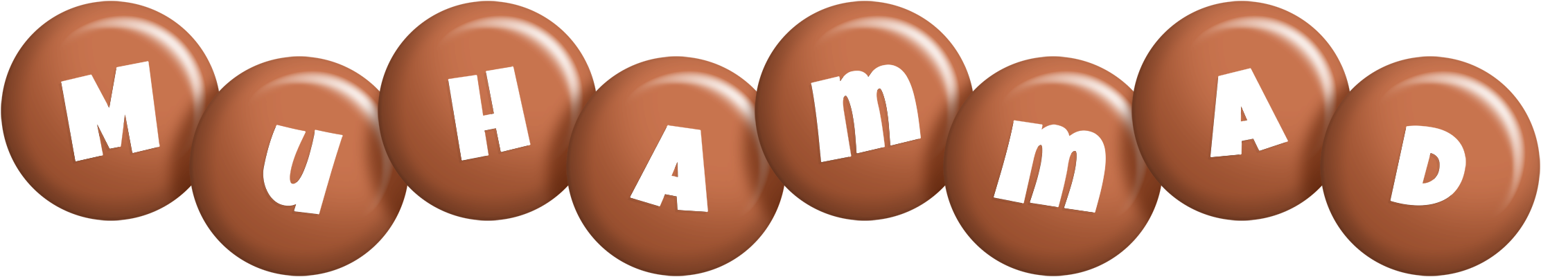 Muhammad candy-brown logo