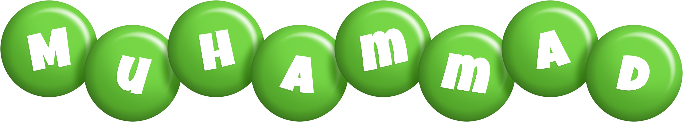 Muhammad candy-green logo