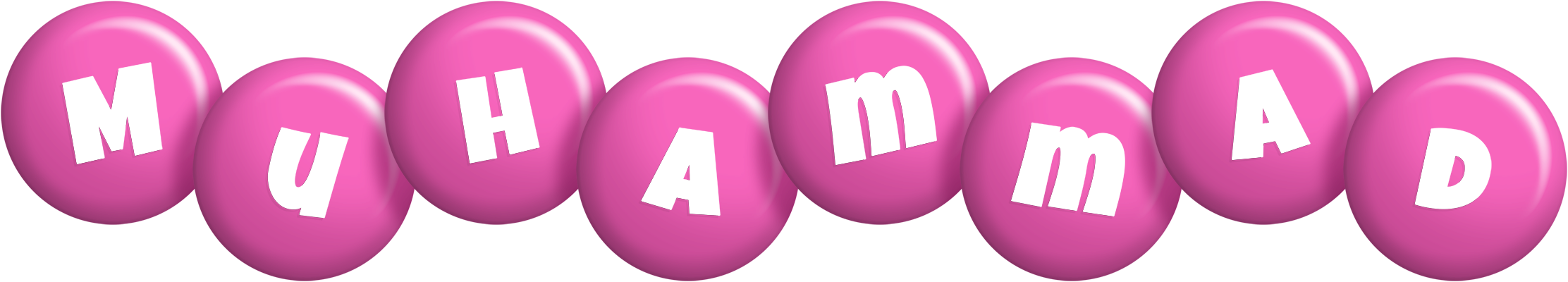 Muhammad candy-pink logo
