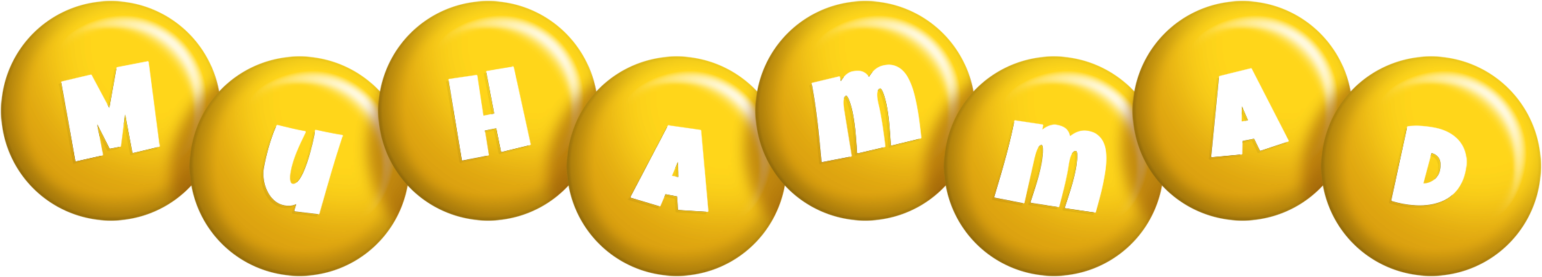 Muhammad candy-yellow logo