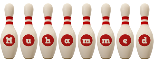Muhammed bowling-pin logo