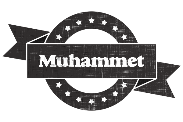 Muhammet grunge logo