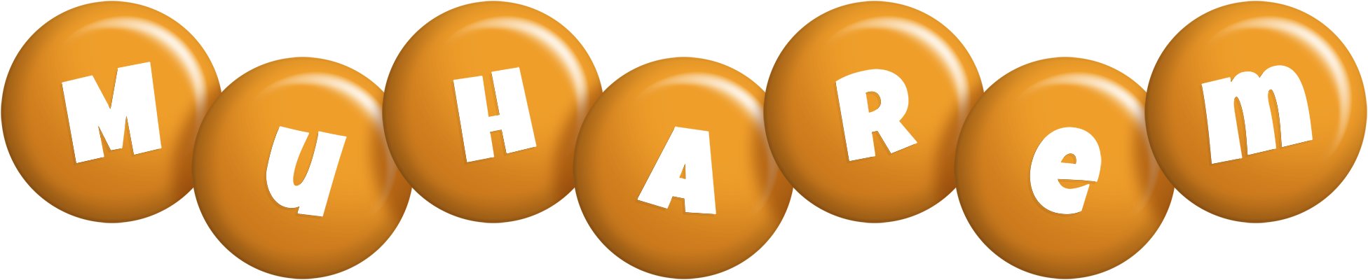 Muharem candy-orange logo