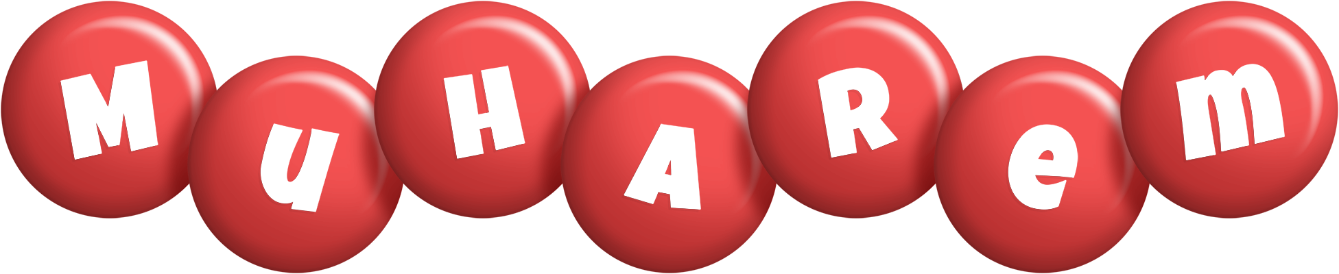 Muharem candy-red logo