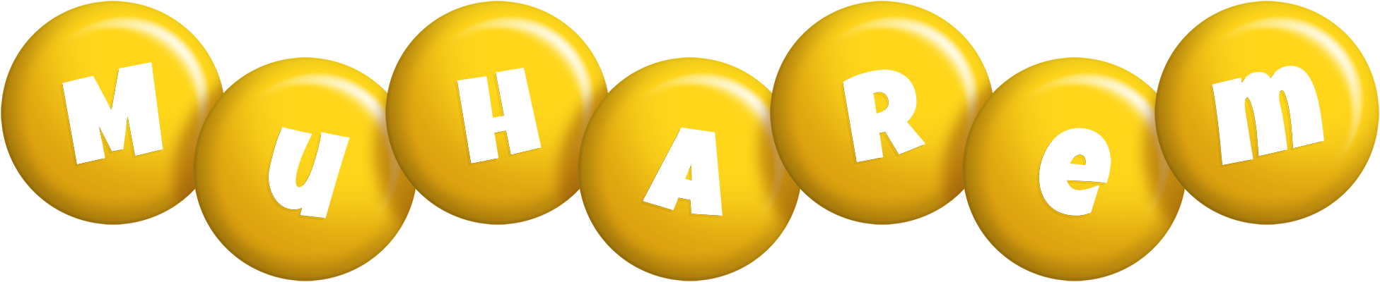 Muharem candy-yellow logo