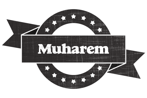 Muharem grunge logo