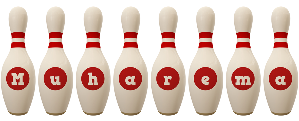 Muharema bowling-pin logo