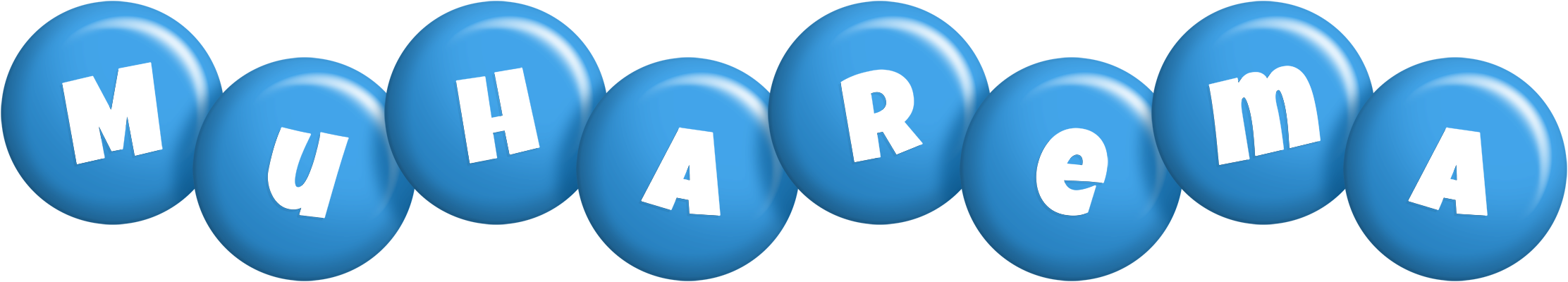 Muharema candy-blue logo
