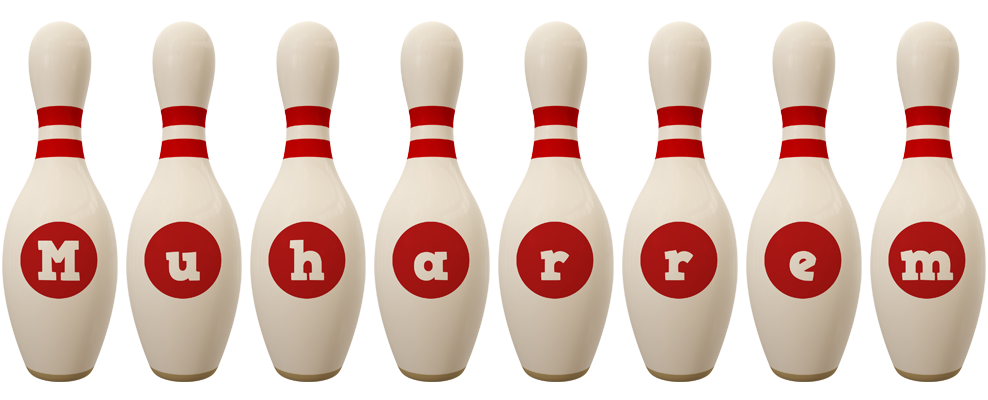 Muharrem bowling-pin logo