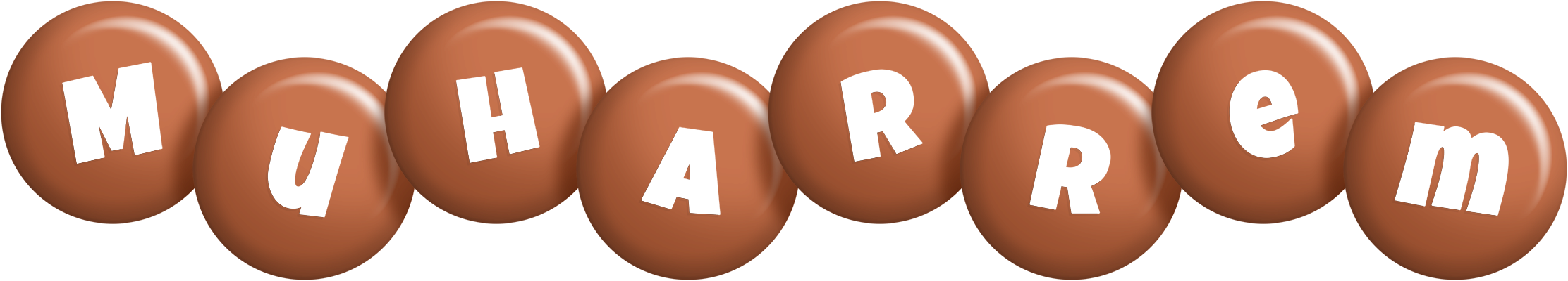 Muharrem candy-brown logo