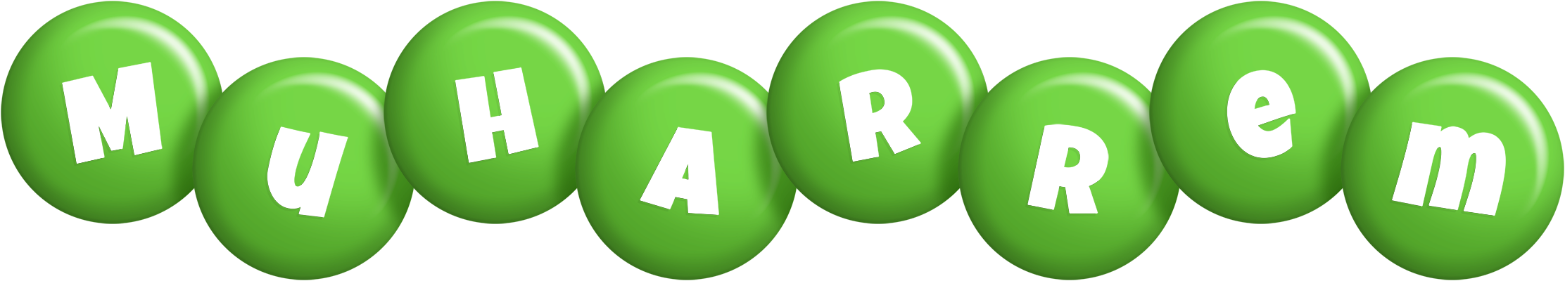 Muharrem candy-green logo