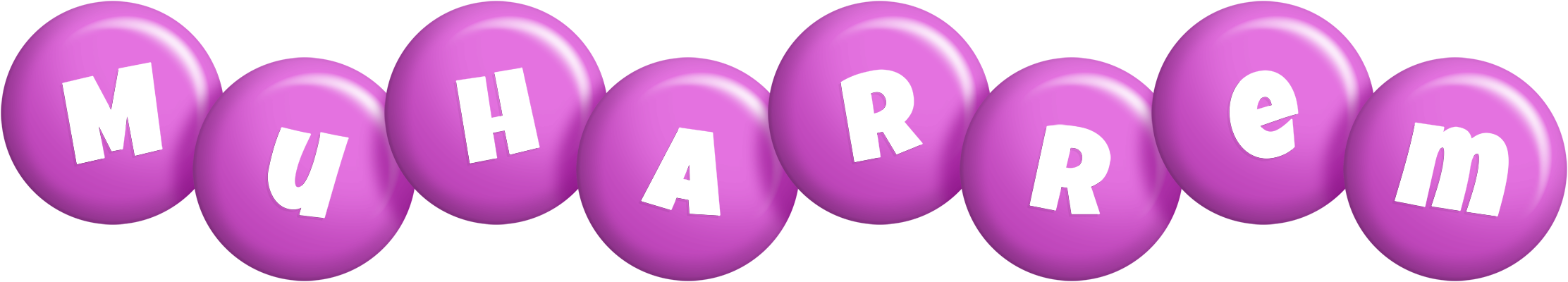 Muharrem candy-purple logo