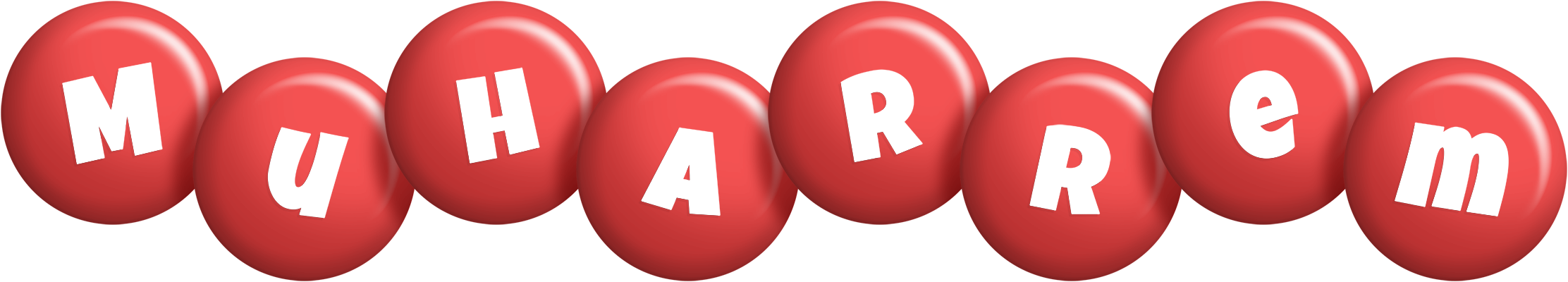 Muharrem candy-red logo