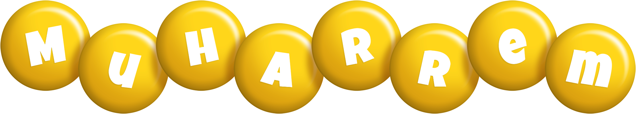Muharrem candy-yellow logo