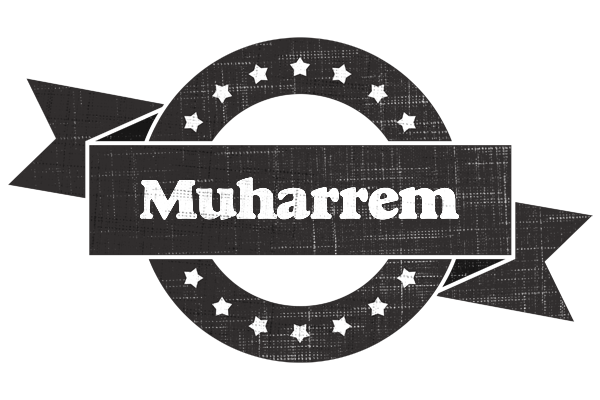 Muharrem grunge logo