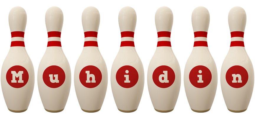 Muhidin bowling-pin logo