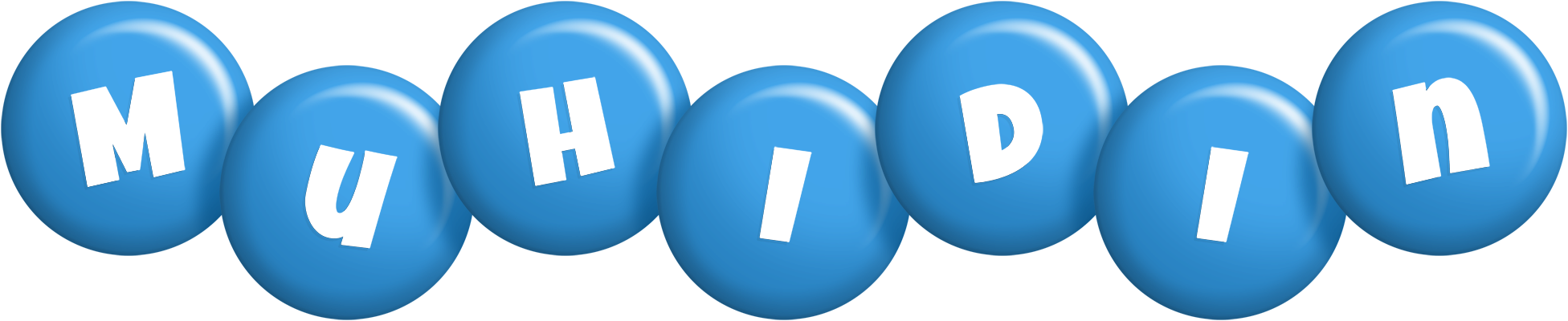 Muhidin candy-blue logo