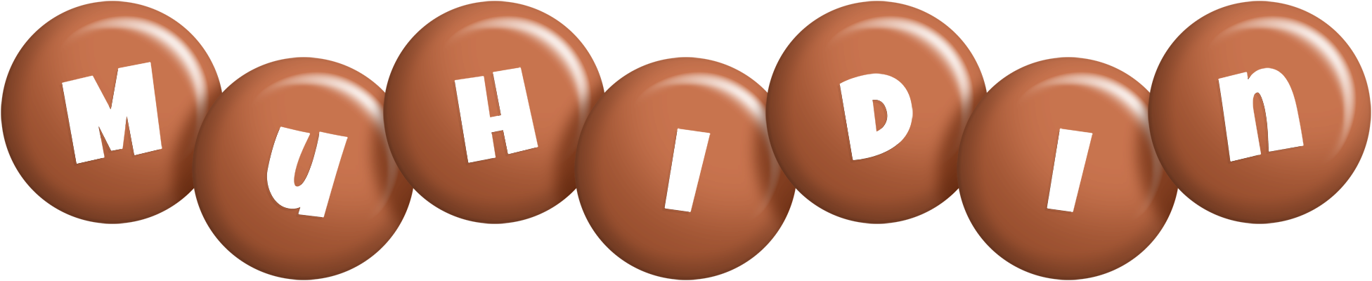 Muhidin candy-brown logo