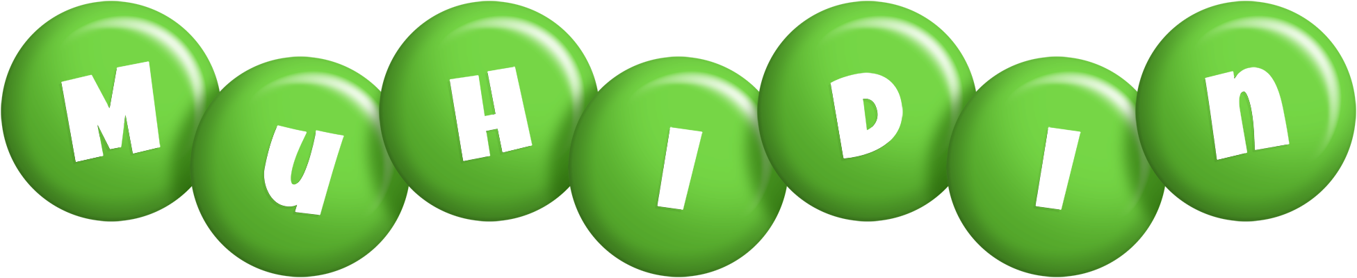 Muhidin candy-green logo