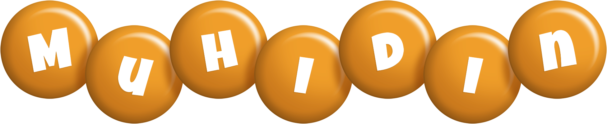 Muhidin candy-orange logo