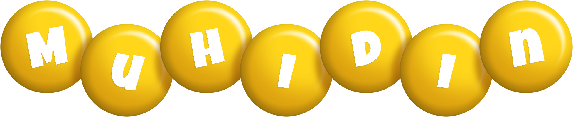 Muhidin candy-yellow logo