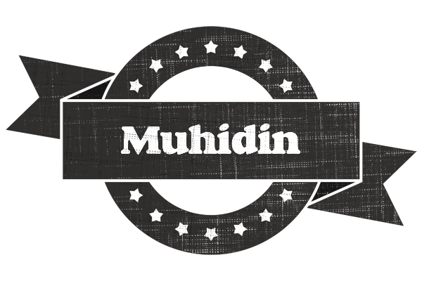 Muhidin grunge logo