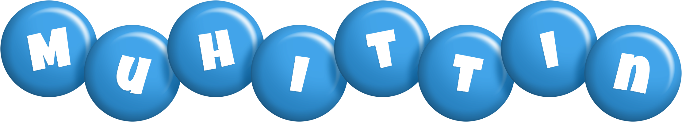 Muhittin candy-blue logo