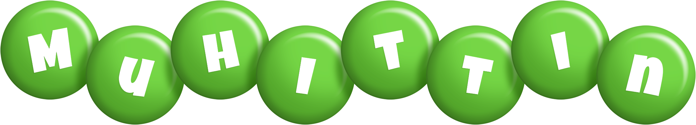 Muhittin candy-green logo