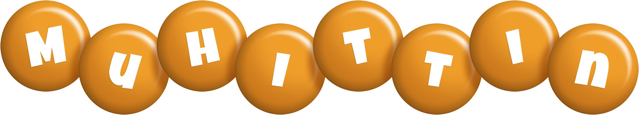 Muhittin candy-orange logo