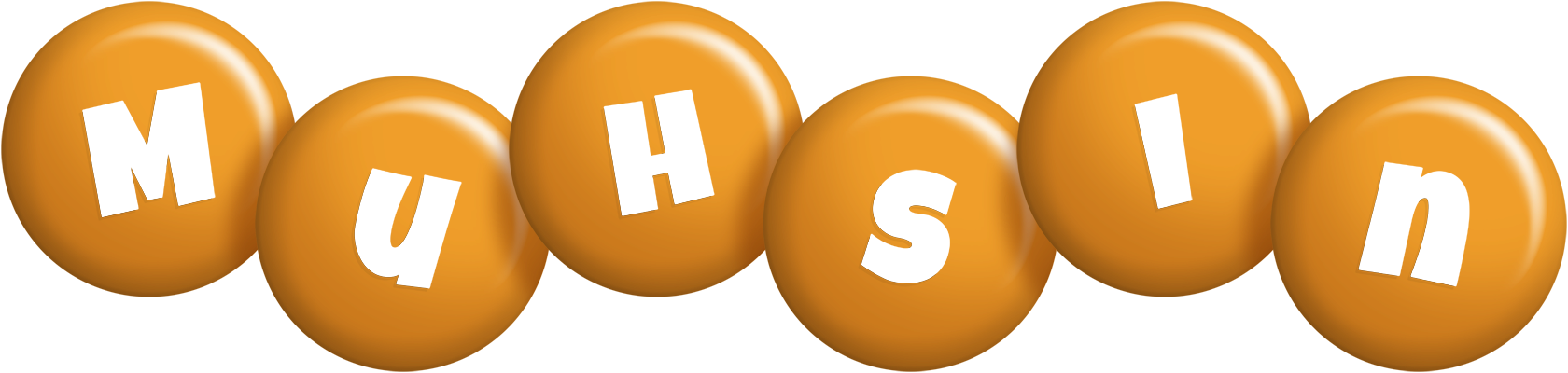 Muhsin candy-orange logo