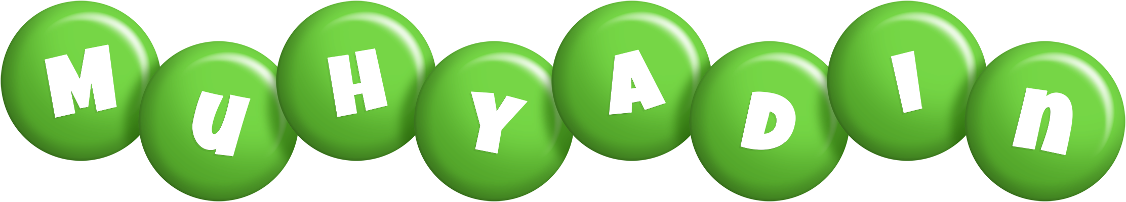 Muhyadin candy-green logo