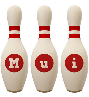Mui bowling-pin logo