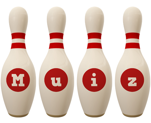 Muiz bowling-pin logo