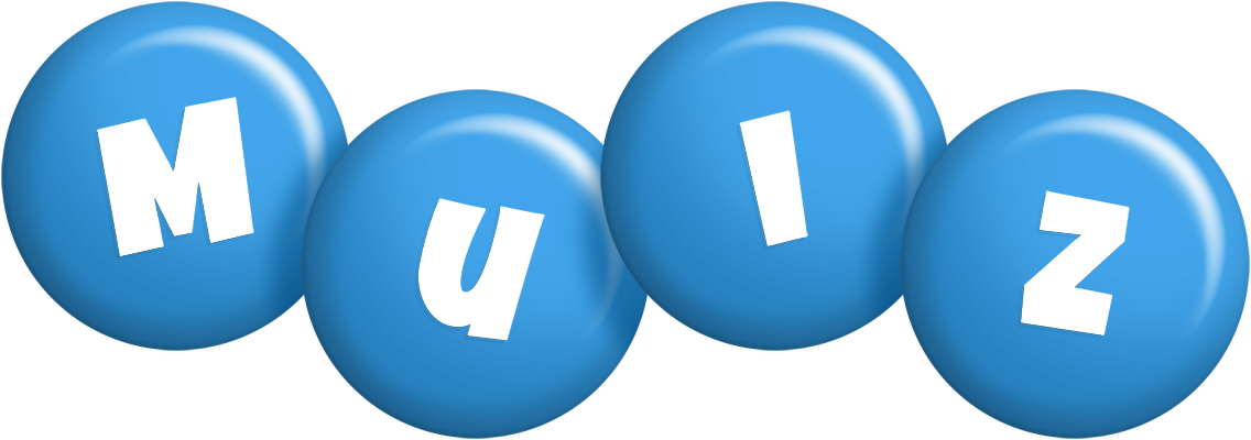 Muiz candy-blue logo
