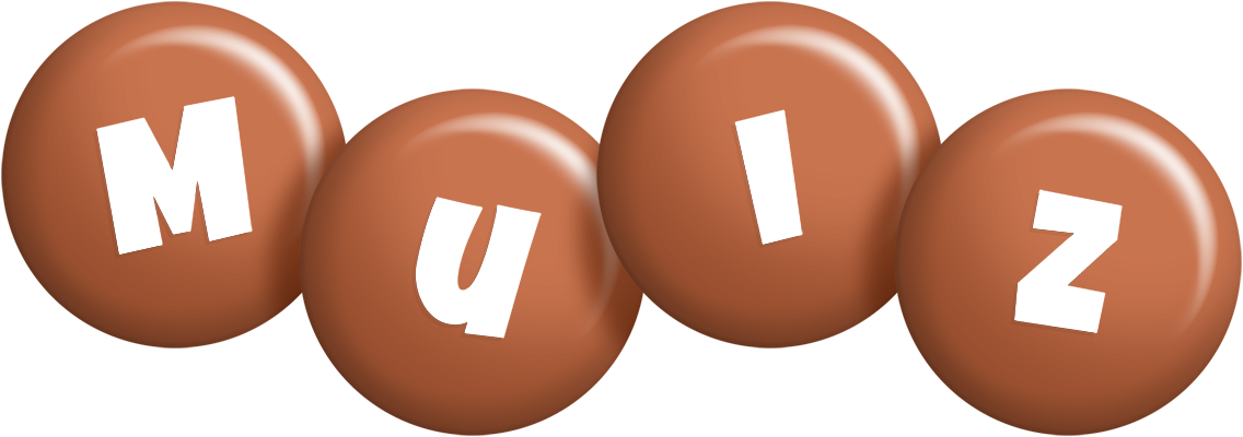 Muiz candy-brown logo