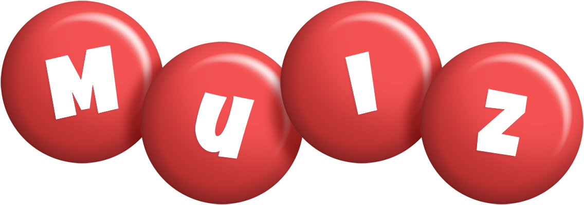 Muiz candy-red logo