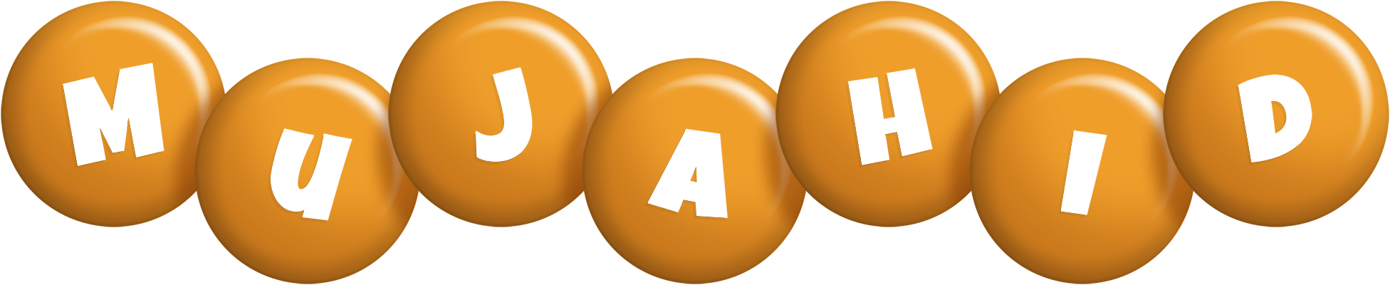 Mujahid candy-orange logo