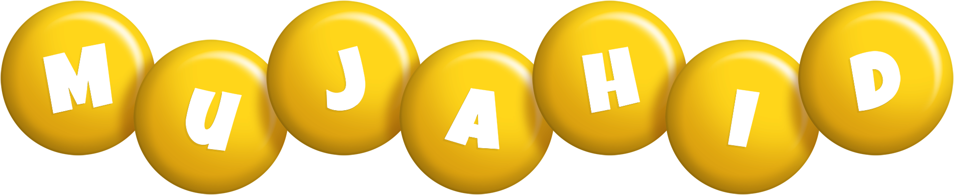Mujahid candy-yellow logo