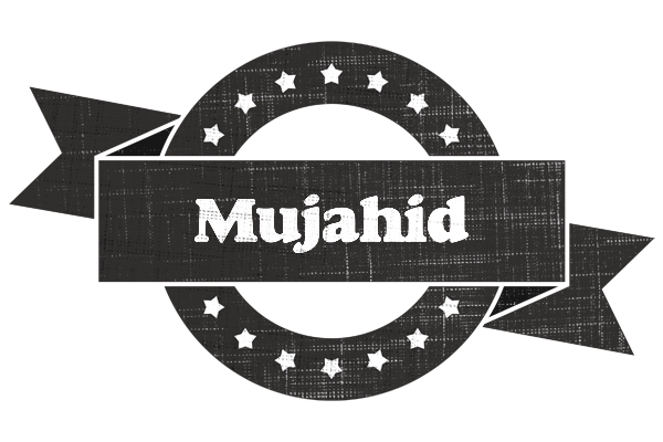 Mujahid grunge logo