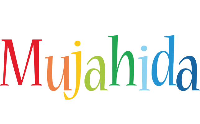 Mujahida birthday logo