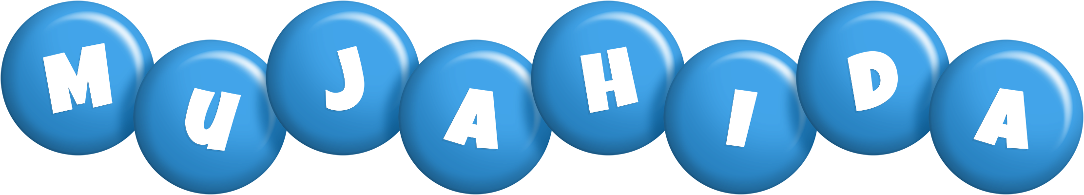 Mujahida candy-blue logo
