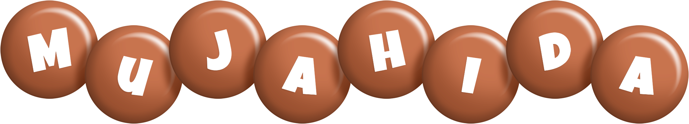 Mujahida candy-brown logo
